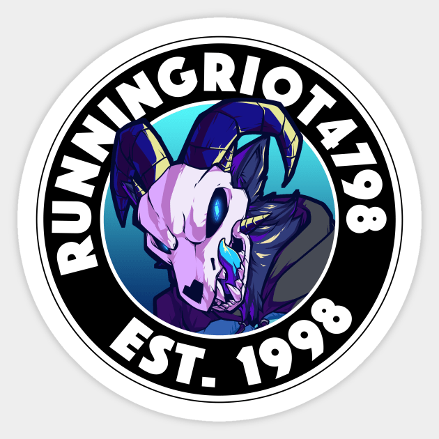 RunningRiot4798 EST. 1998 Sticker by RunningRiot4798